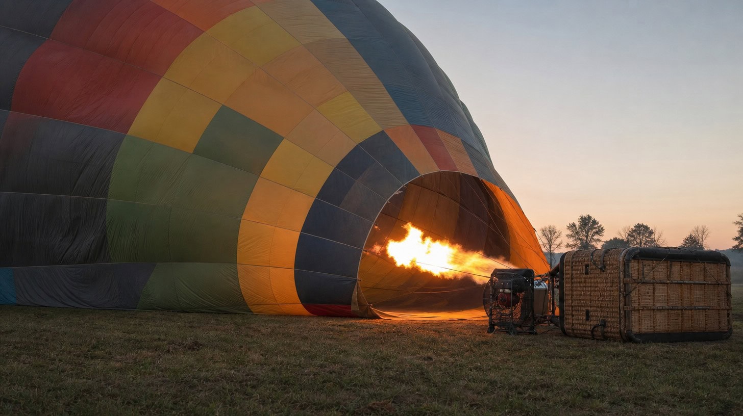 Gonflage montgolfière